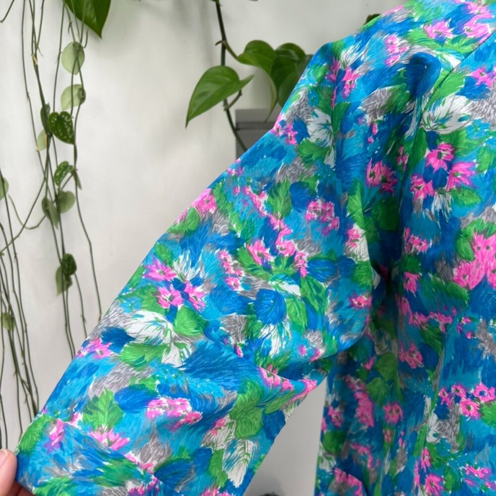 Vintage Saybury Floral Print Light Coat - Picture 3 of 7